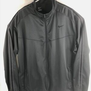 Nike gray full zip athletic lightweight jacket size XXL
